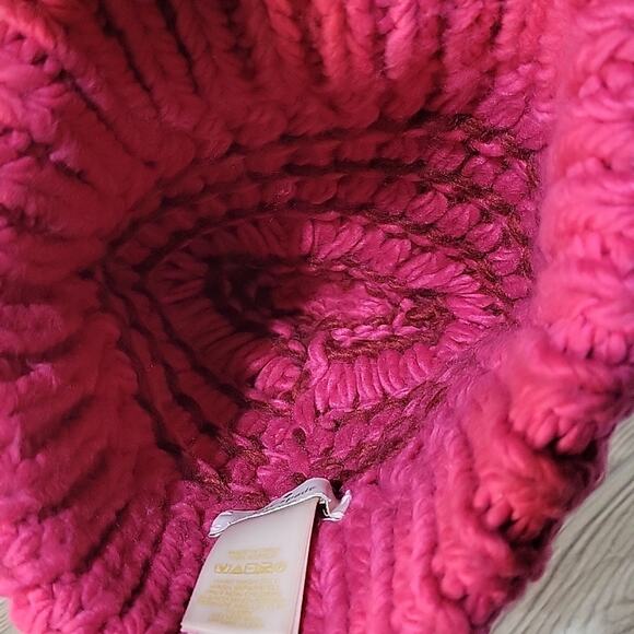 Kate Spade New York Knit Hat with Pom, Pink - Picture 6 of 6